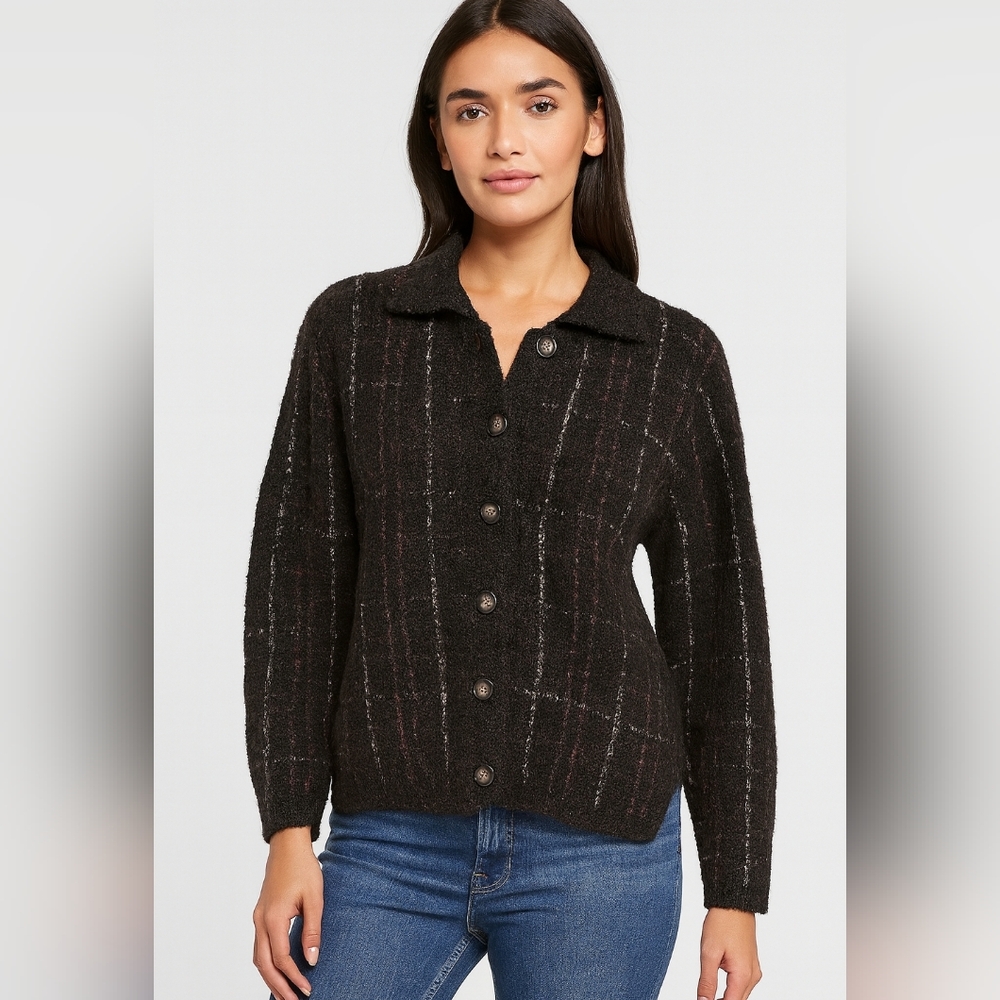 Vintage Pendleton Sweater Wool Blend Cardigan Cozy Cottagecore Size MD